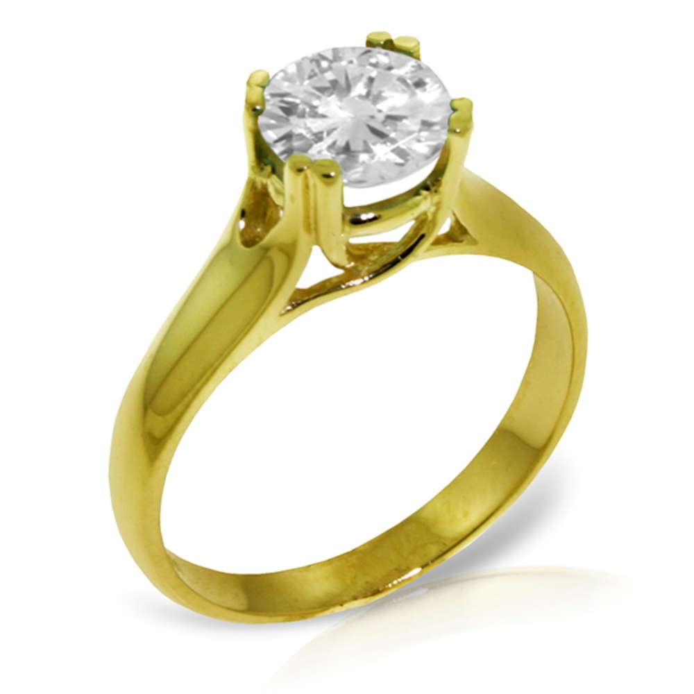 SOLITAIRE RING WITH 0.75 CT. J-K. SI-2 DIAMOND - Picture 3 of 5